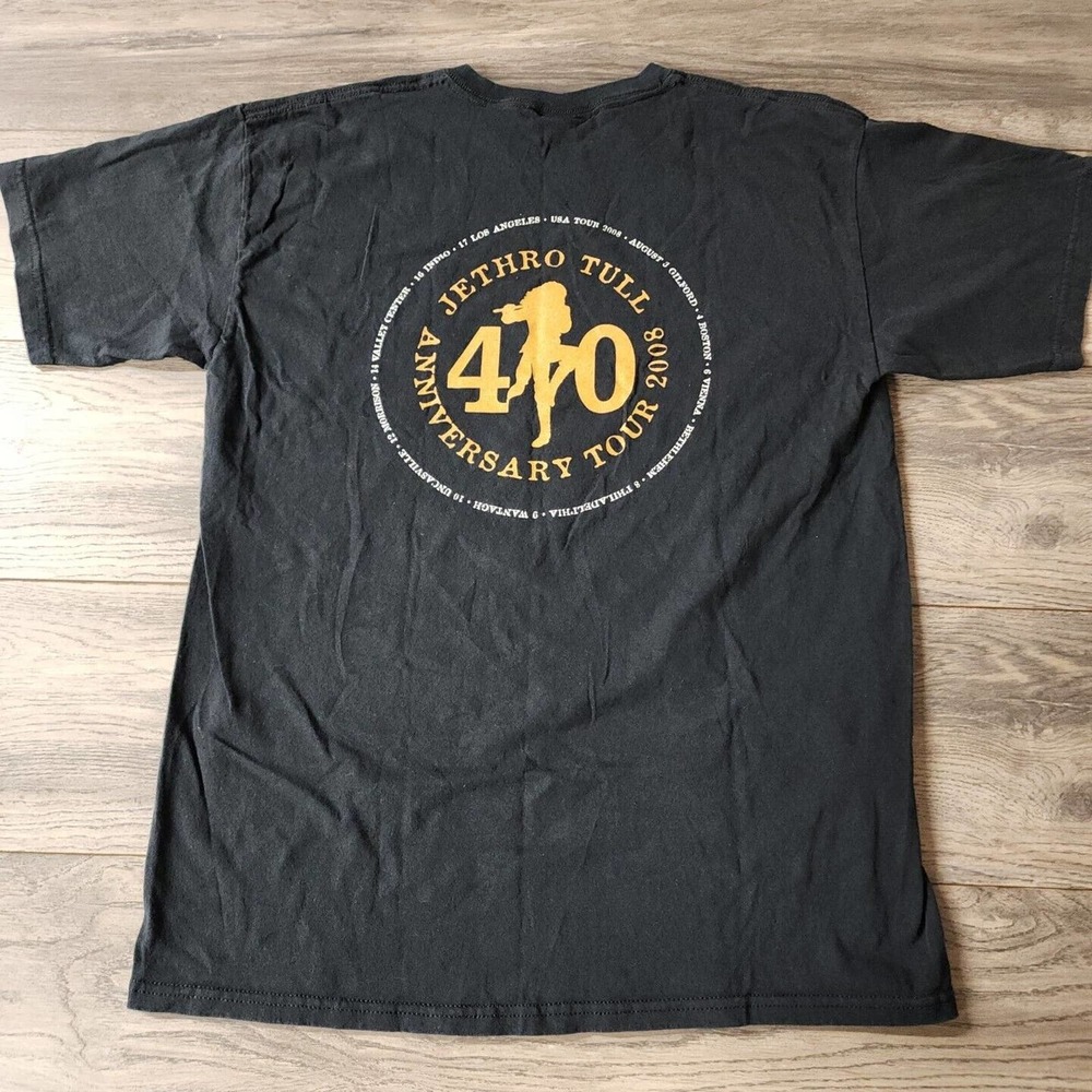 Jethro Tull Shirt Mens M Anniversary Tour 2008 Double Sided Tee Adult - Picture 3 of 4